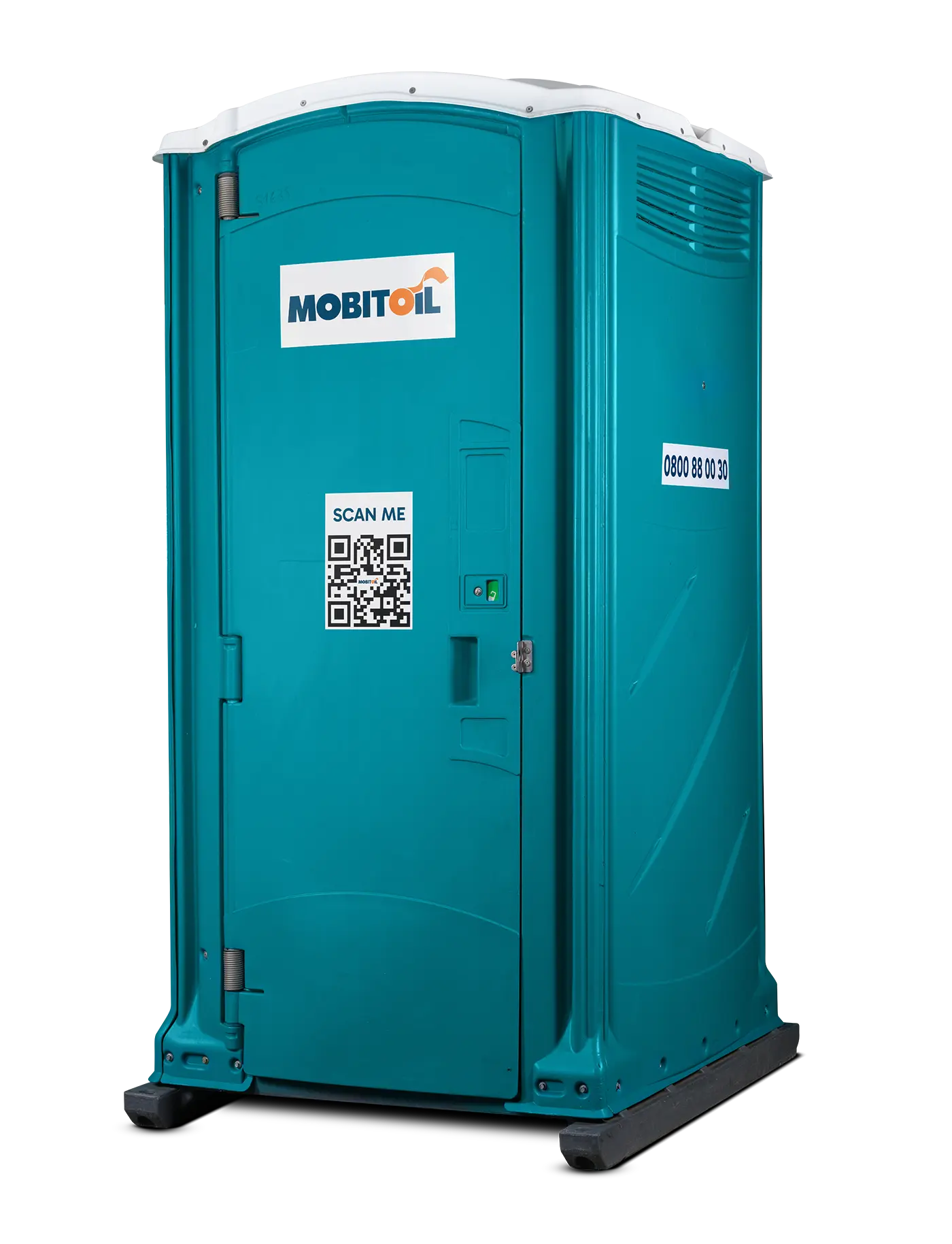 MOBITOIL Comfort: mobile Toilettenkabine mit Wasserspülung, Aussenansicht