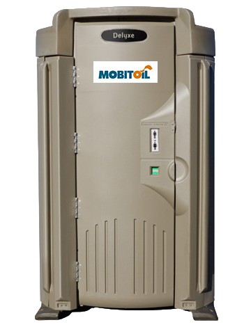MOBITOIL Deluxe: hochwertige mobile Toilettenkabine für Events und VIP-Bereiche, Aussenansicht