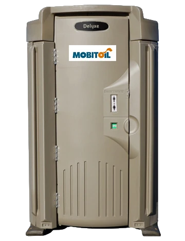 MOBITOIL Deluxe: hochwertige mobile Toilettenkabine für Events und VIP-Bereiche, Aussenansicht